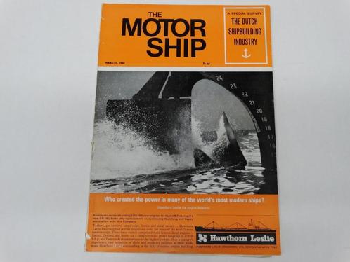 The Motor Ship Magazine 1968 Nederlandse Scheepsbouw, Verzamelen, Scheepvaart, Gebruikt, Boek of Tijdschrift, Motorboot, Ophalen of Verzenden