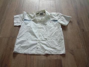 z.g.a.n. groot wit met blauwe accenten overhemd Twinlife beschikbaar voor biedingen