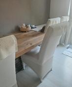 Houten tafel X poot, Gebruikt, 50 tot 100 cm, Vijf personen of meer, 150 tot 200 cm