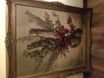 Schilderij bloemen in vaas., Antiek en Kunst, Kunst | Schilderijen | Klassiek, Ophalen of Verzenden