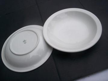 2x EETBORD gelijk Seltmann Weiden wit 8 Bavaria 2 Soepborden beschikbaar voor biedingen