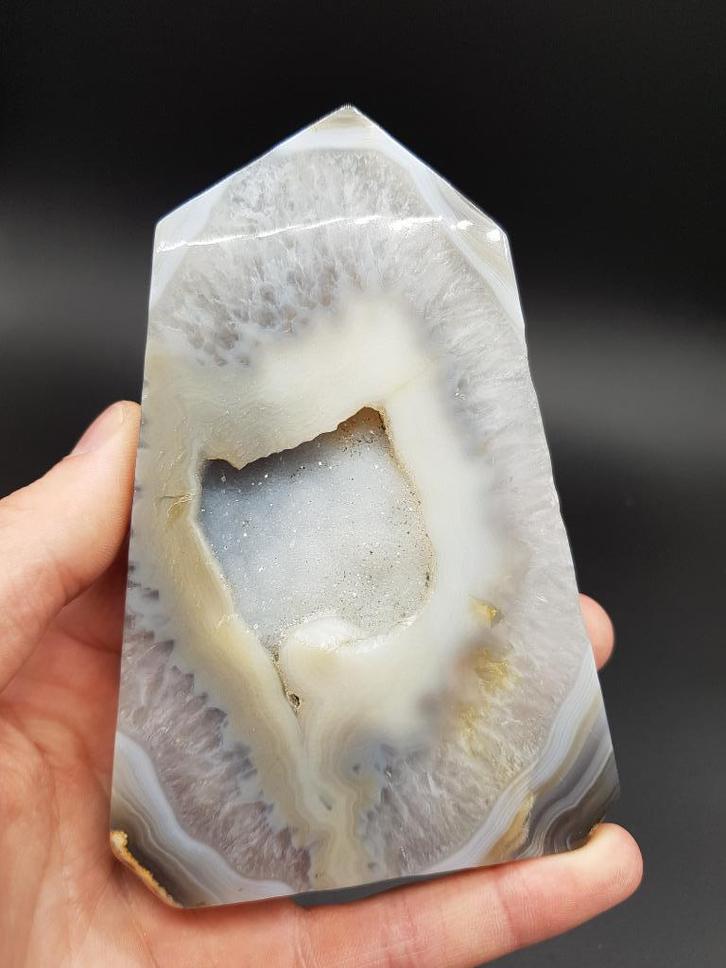 Agaat punt €32,50, Verzamelen, Mineralen en Fossielen, Mineraal, Ophalen of Verzenden