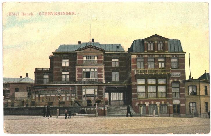 959866 Scheveningen ZH Hotel Rauch Zegel verwijderd, Verzamelen, Ansichtkaarten | Nederland, Gelopen, Noord-Holland, 1920 tot 1940