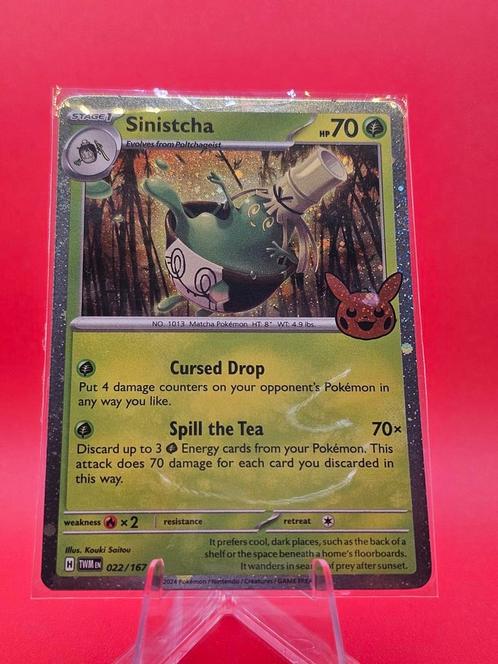 Sinistcha 022/167 Cosmos Holo Trick or Trade, Hobby en Vrije tijd, Verzamelkaartspellen | Pokémon, Zo goed als nieuw, Losse kaart
