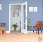 Binnendeur met glas 8 vakken in stomp wit voorgelakt, Doe-het-zelf en Verbouw, Deuren en Horren, Niet ingevuld, 80 tot 100 cm