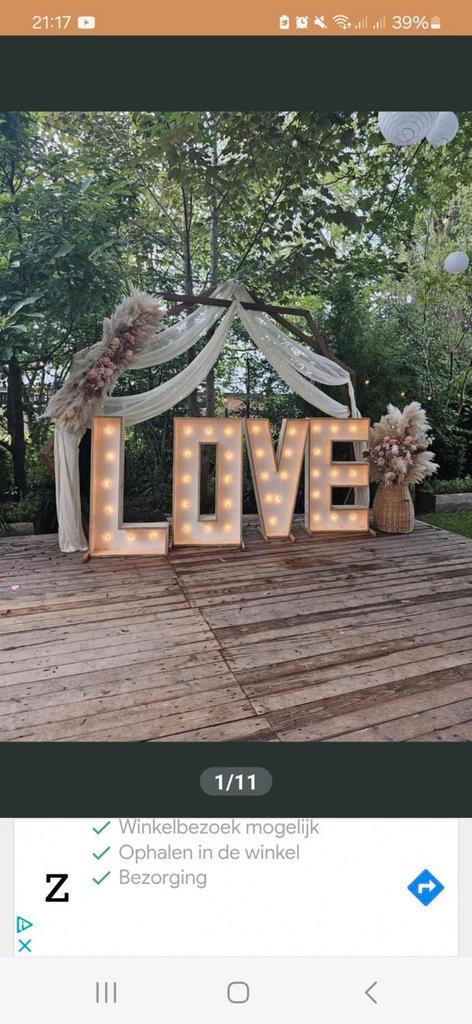 Trouw decoratie oa backdrop love licht letters, Kleding | Heren, Trouwkleding en Trouwaccessoires, Accessoires, Ophalen