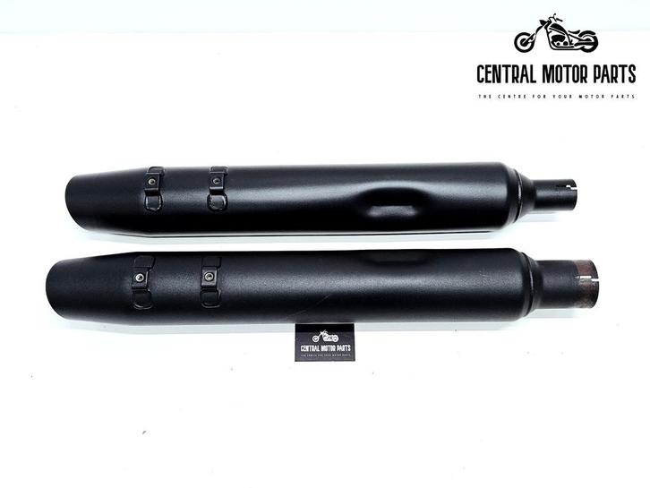 Zwarte Uitlaat Dempers Touring 2017-up Slashed Down, Motoren, Onderdelen | Harley-Davidson, Gebruikt, Ophalen of Verzenden