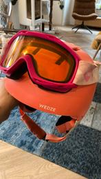 Skihelm Junior S 53-56 Wedze - koraal, Ophalen of Verzenden, Gebruikt