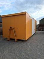 Haakarm unit container keet kantine, Ophalen