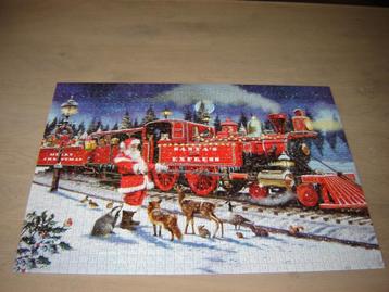 Kerstpuzzel ALL ABOARD THE SANTA EXPRESS! 1000 st. beschikbaar voor biedingen
