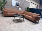 ZGAN Industriële Eco Lederen Cognac Hoekbank - 300 x 260, Ophalen, 250 tot 300 cm, -, -