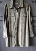 Taupe blouse imitatie suède maat 48, Kleding | Dames, Blouses en Tunieken, Beige, Maat 46/48 (XL) of groter, Ophalen of Verzenden