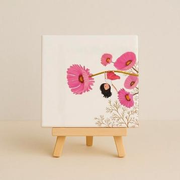 Wandtegeltje flowergirlie beschikbaar voor biedingen