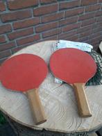 Tafeltennis batjes oude beukenhouten handvatten, Ophalen, Zo goed als nieuw