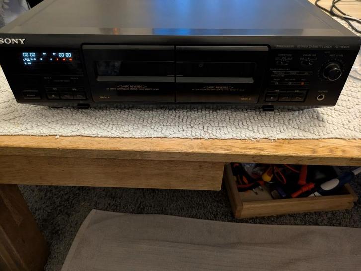 Zeer mooie Sony TC-WE405 cassettedeck, Audio, Tv en Foto, Cassettedecks, Sony, Ophalen of Verzenden