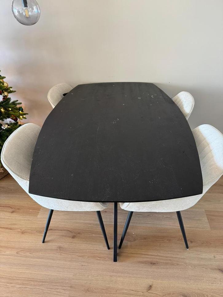 Hele eettafel set!, Huis en Inrichting, Tafels | Eettafels, Zo goed als nieuw, 50 tot 100 cm, 150 tot 200 cm, Rechthoekig, Ophalen of Verzenden