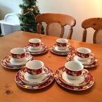 6 Persoons Kerst Ontbijt Servies met Engeltjes, Overige materialen, Nieuw, Ophalen of Verzenden, Overige stijlen