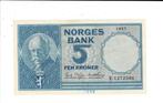 Noorwegen, 5 kroner 1957 - XF, Verzenden, Overige landen