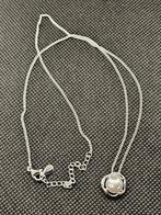 Antiek stijl 925 zilveren ketting met zoetwaterparel., Info@SlatsAntiek.nl, Vof Slats Antiek, Ophalen of Verzenden, Zilver