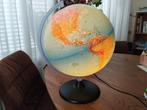 Wereldbol, globe met verlichting. Ca. 30 cm diameter, Ophalen, Verlicht, Zo goed als nieuw