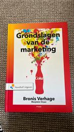 Bronis Verhage - Grondslagen van de marketing, Ophalen of Verzenden, Zo goed als nieuw, Economie en Marketing, Bronis Verhage; Marjolein Visser