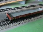 Märklin 4514 4-assige open platte wagen met OVP, Wisselstroom, Wagon, Ophalen of Verzenden, Zo goed als nieuw
