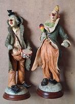 Twee clown beeldjes, Jun Asilo, Verzamelen, Ophalen of Verzenden, Zo goed als nieuw, Beeldje of Buste