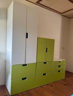 Kinderkamer kast IKEA Stuva (nu Smästad) wit - groen, Kinderen en Baby's, Kinderkamer | Commodes en Kasten, 50 tot 70 cm, 105 cm of meer