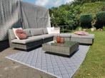 Mooie Bois Le Duc loungeset mooi breed wicker, Tuin en Terras, Tuinsets en Loungesets, Ophalen, Zo goed als nieuw, Wicker, Bank
