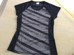 Leontien sport shirt t-shirt zwart met grijs mt M nw, Ophalen of Verzenden, Nieuw, Zwart, Hardlopen of Fietsen