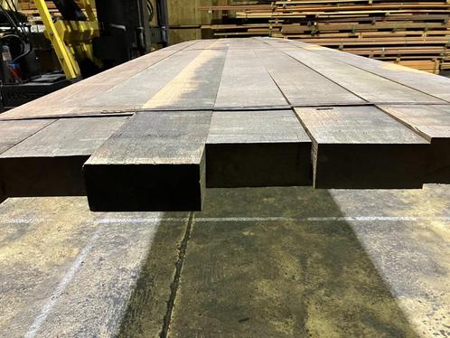 Hardhout-Cumaru–balken-liggers-staanders-dragers-62x140mm, Tuin en Terras, Palen, Balken en Planken, Nieuw, Balken, 250 cm of meer