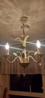 Vintage bloemen kroonluchter, Huis en Inrichting, Lampen | Kroonluchters, Ophalen, Gebruikt, Metaal, Vintage