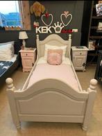 Brocante bed Amelie, Ophalen of Verzenden, Zo goed als nieuw, 180 cm of meer, 85 tot 100 cm