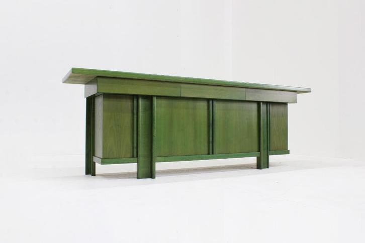 Vintage Italiaans dressoir jaren 60, Huis en Inrichting, Kasten | Dressoirs, Zo goed als nieuw, 200 cm of meer, 50 tot 75 cm, Met lade(s)