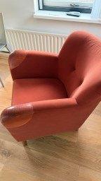 Rode fauteuil, Ophalen, Gebruikt, 75 tot 100 cm, 50 tot 75 cm