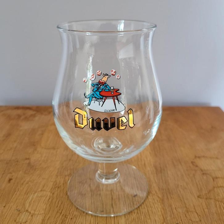 Duvel bierglas Kobe de Koe 2003, Verzamelen, Biermerken, Zo goed als nieuw, Glas of Glazen, Duvel, Ophalen of Verzenden