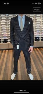 Suitsupply nieuw double brested krijtstreep donkerbruin pak, Kleding | Heren, Bruin, Maat 48/50 (M), Ophalen of Verzenden, Zo goed als nieuw