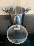 Tefal Kookpan RVS met Glasdeksel - nieuw, Kookpan of Snelkookpan, Inductieplaat, Nieuw, M