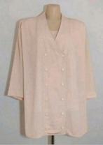 Lichtbeige haute couture twinset van Edgar Vos, Kleding | Dames, Blouses en Tunieken, Verzenden, Zo goed als nieuw, Maat 42/44 (L)