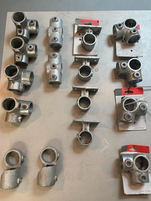 Diverse steigerbuis koppelingen 42,4mm, Doe-het-zelf en Verbouw, IJzerwaren en Bevestigingsmiddelen, Zo goed als nieuw, Overige typen
