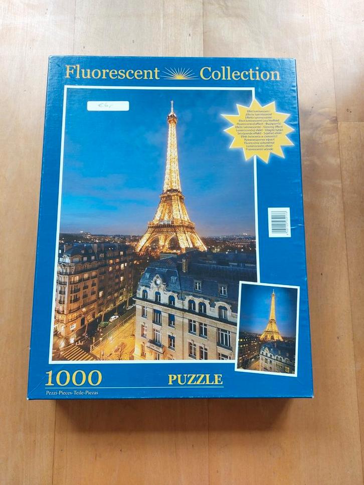 Puzzel van Parijs (1000 stukjes), Hobby en Vrije tijd, Denksport en Puzzels, Zo goed als nieuw, Legpuzzel, 500 t/m 1500 stukjes