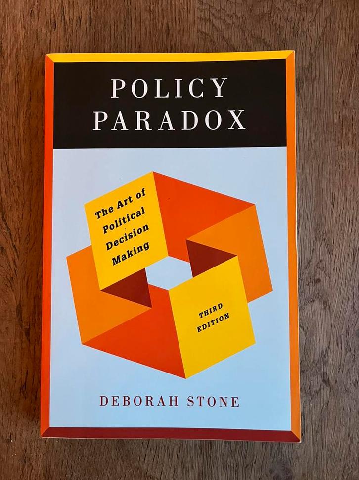 Policy Paradox - Deborah Stone, Boeken, Politiek en Maatschappij, Gelezen, Politiek en Staatkunde, Wereld, Ophalen of Verzenden