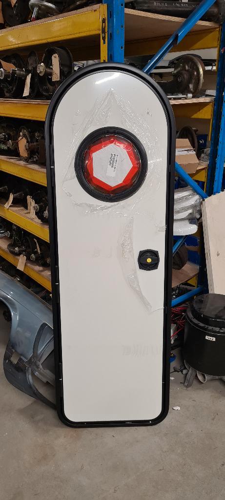 Retro deur met raam, Caravans en Kamperen, Camper-accessoires, Nieuw, Ophalen