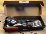 “ALESSI NUOVO MILANO” - 2 - PIECE SERVING SET, Ophalen of Verzenden, Gebruikt, Rvs of Chroom