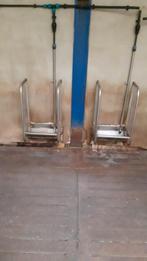 6x rvs drinkbakken met rvs waterleiding en nippels., Ophalen, Vee