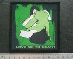 Type O Negative mooie  love me to death printed patch t95, Verzenden, Nieuw, Kleding