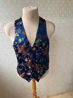 Gebloemd heren gilet, s/m, Kleding | Dames, Ophalen of Verzenden, Zo goed als nieuw, Maat 38/40 (M), Zonder mouw