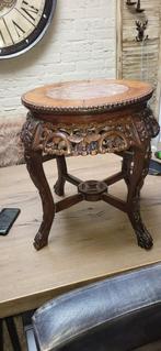 Antiek tafeltje bijzettafel tafel hocker, Antiek en Kunst, Antiek | Meubels | Tafels, Ophalen