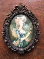 Antiek Portret Dame in Lijst, Antiek en Kunst, Ophalen of Verzenden