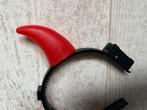 Duivel Haarband met Rode Hoorns, Ophalen of Verzenden, Zo goed als nieuw, Jongen of Meisje